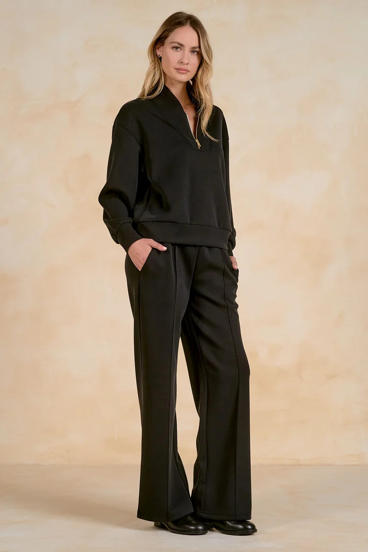 Pull On Buttery Soft Scuba Track Pant - 3 Colors