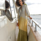 Lemon & Lime Tie Dye Maxi Dress with Beaded Detail