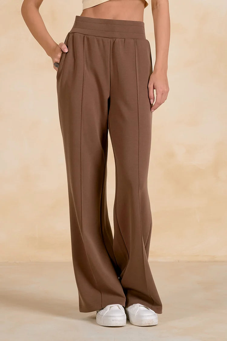 Pull On Buttery Soft Scuba Track Pant - 3 Colors