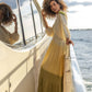 Lemon & Lime Tie Dye Maxi Dress with Beaded Detail