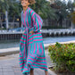 Turquoise & Pink Stripe Dress
