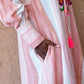 Pink Embroidered Tunic Dress