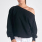 Black Off Shoulder Top