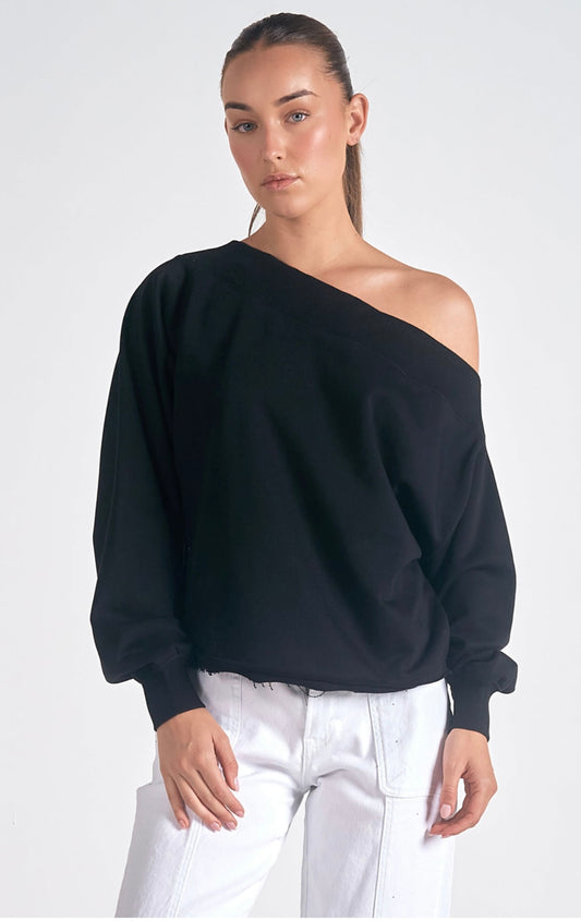 Black Off Shoulder Top