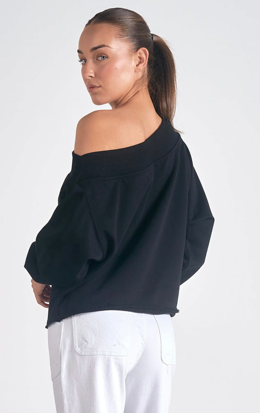 Black Off Shoulder Top