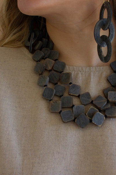 Dark Horn Layered Necklace