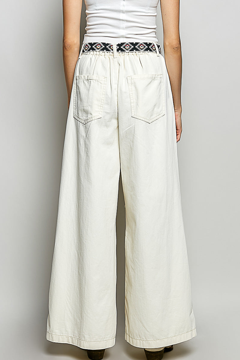 Off White Studded Jeans