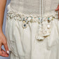 Smock Waist Ruffle Natural Skirt