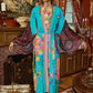 Peacock Kimono - Turquoise