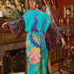 Peacock Kimono - Turquoise