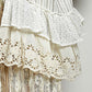 White Stripe Ruffle Cardigan