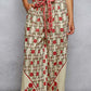 Red Hand Block Print Pants - 100% Cotton