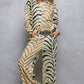 Zebra Print Shirt with Sequin Detail