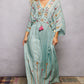 Turquoise Kimono Dress