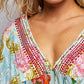 Jade Multi Mini Dress with Beaded Detail