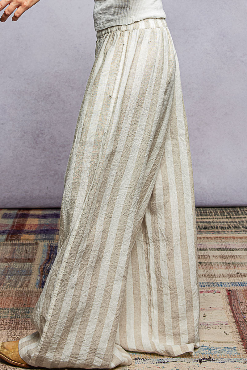 Linen Stripe Pants
