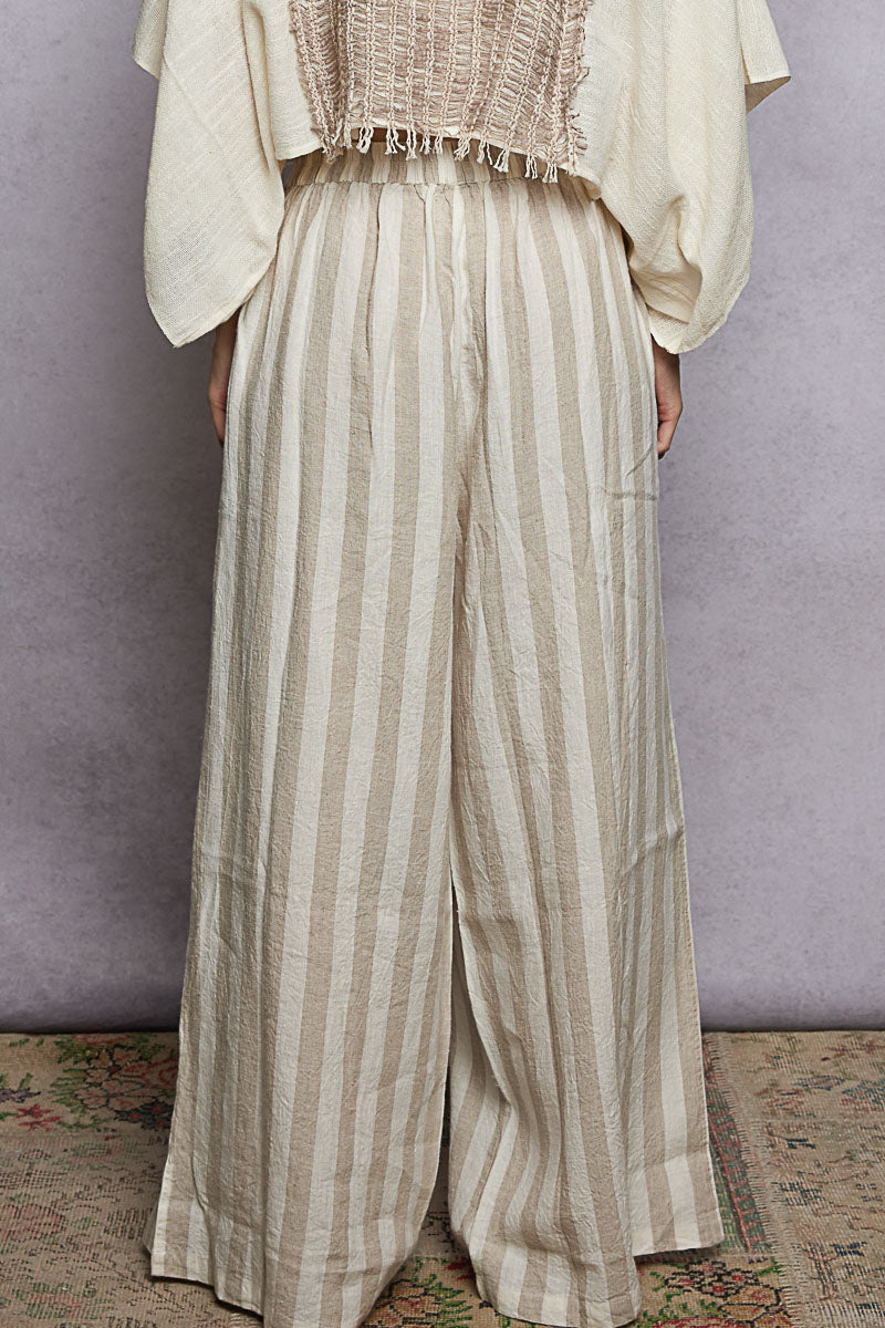 Linen Stripe Pants
