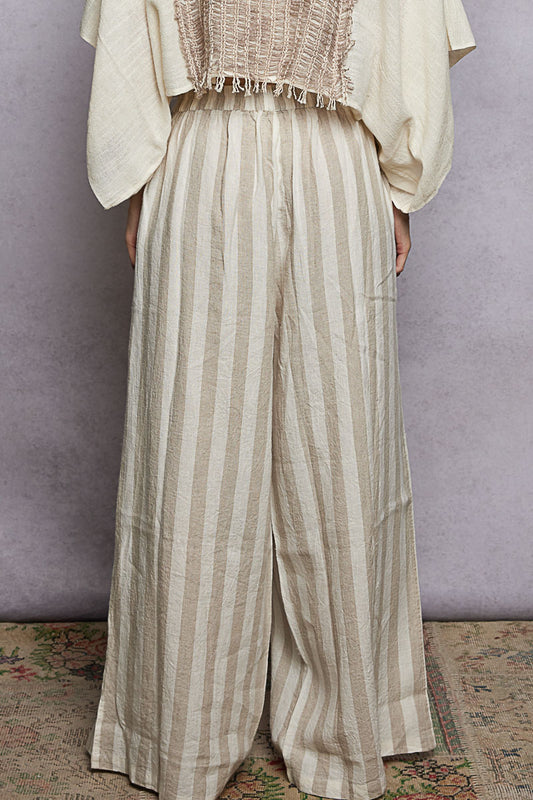 Linen Stripe Pants