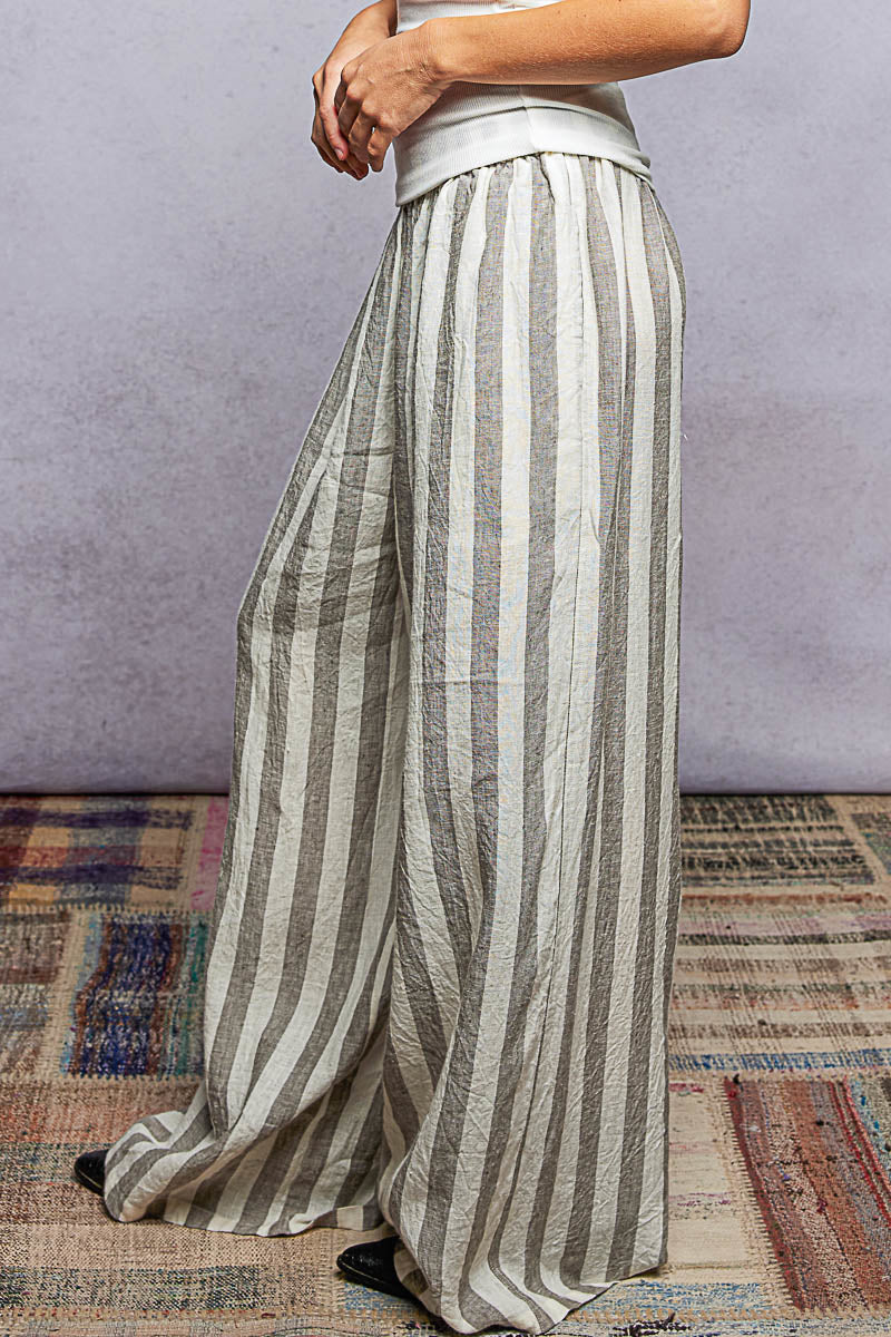 Linen Stripe Pants