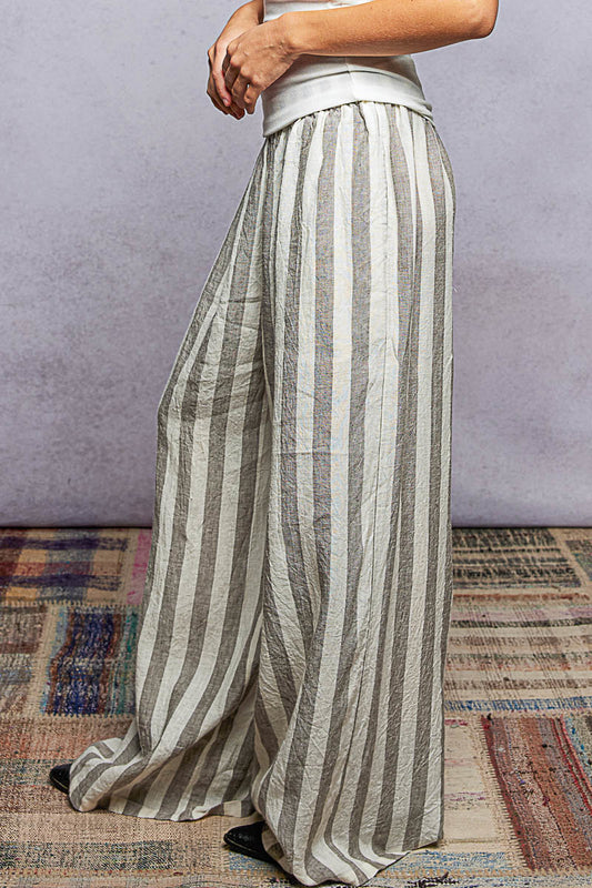 Linen Stripe Pants