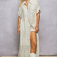 Off White Embroidered Maxi with Sequins