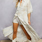 Off White Embroidered Maxi with Sequins