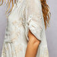 Off White Embroidered Maxi with Sequins