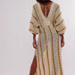 Striped Knit Kaftan
