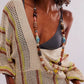 Striped Knit Kaftan
