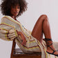 Striped Knit Kaftan