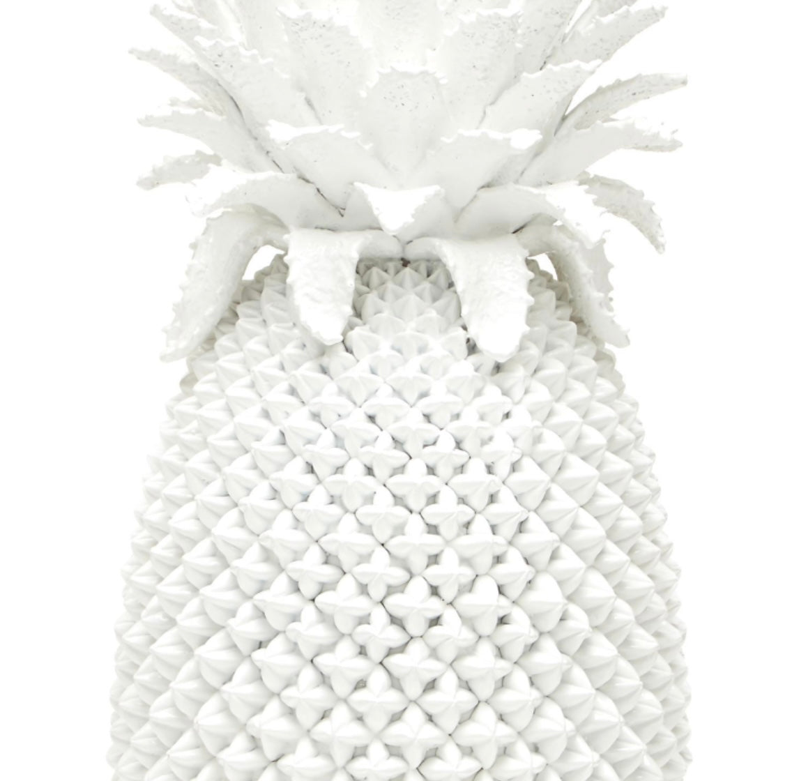 White Pineapple Vase