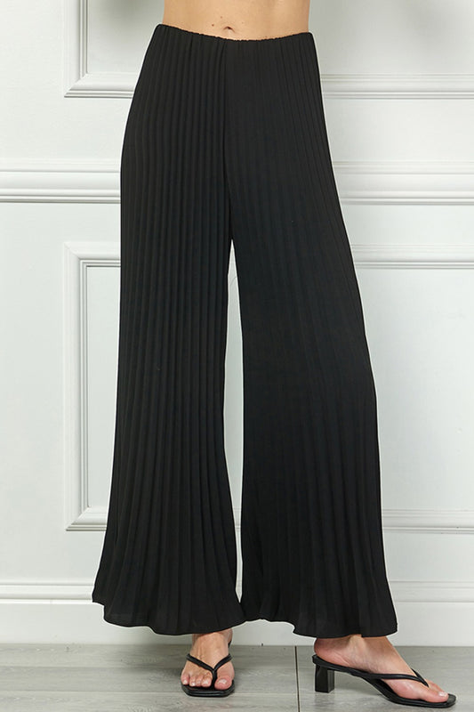 Black Pleated Pants