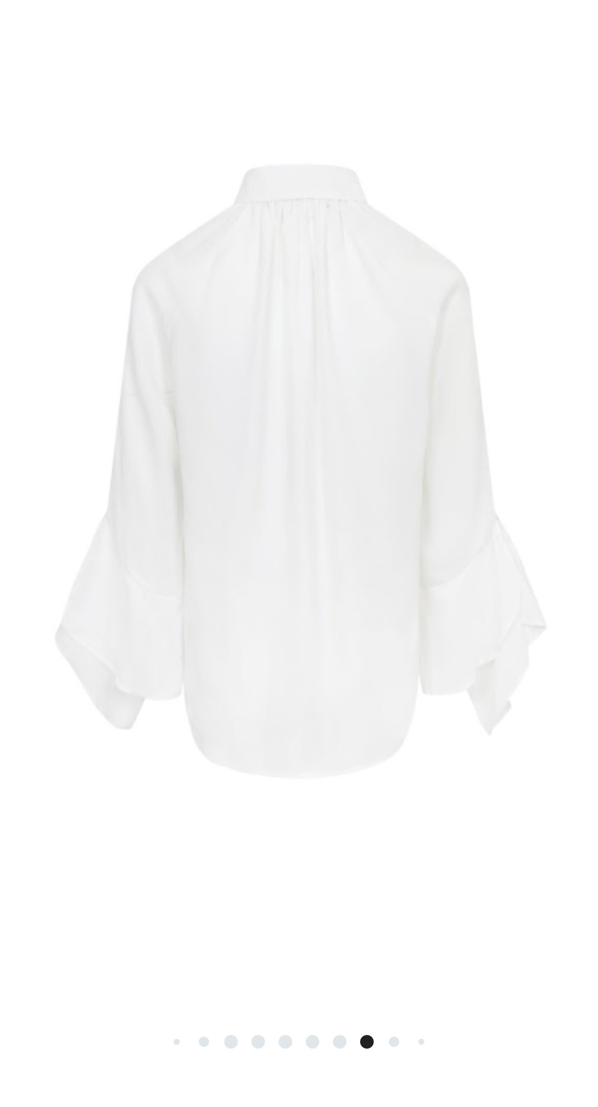 White Ruffle Blouse