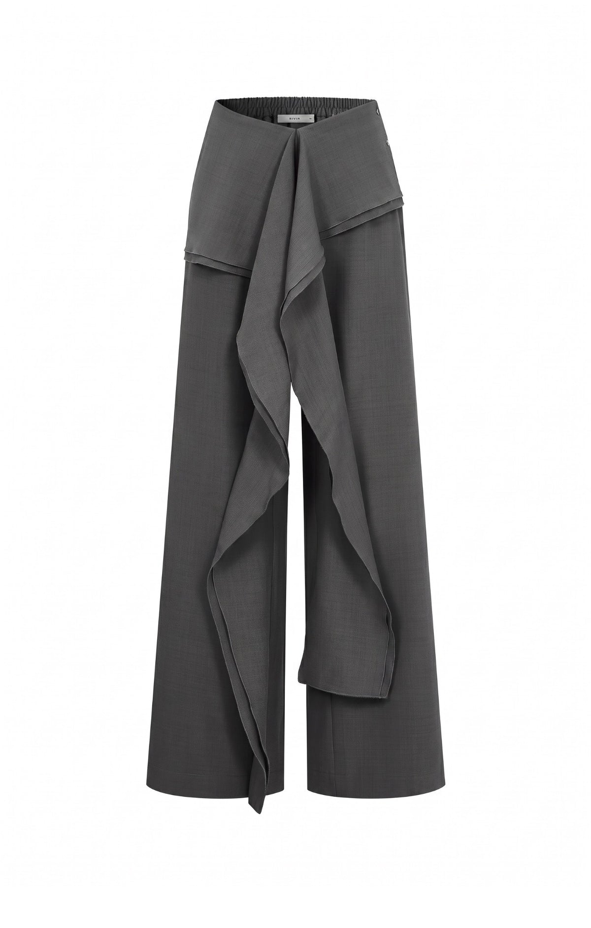 Grey Ruffle Pants