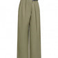 Olive Pants with Belt