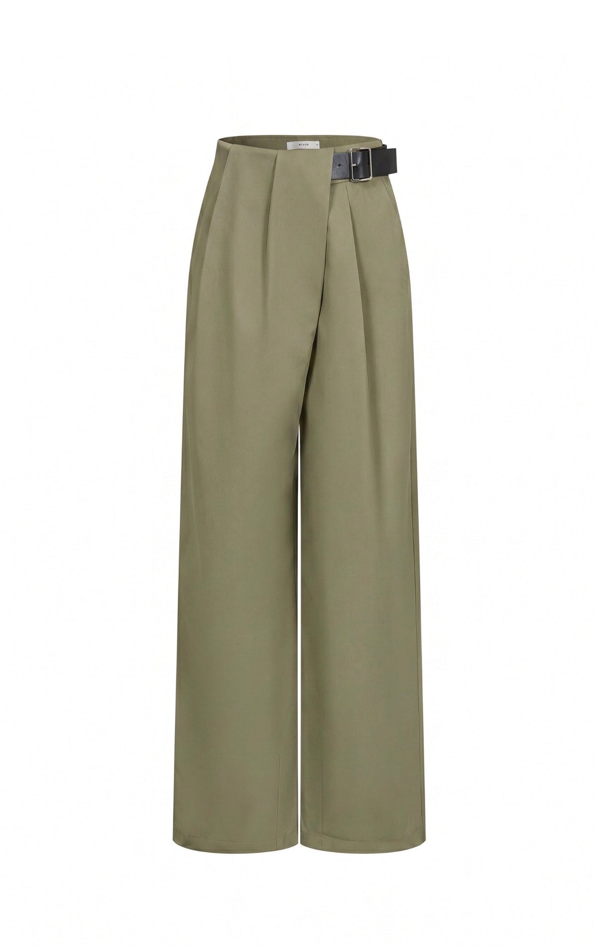 Olive Pants with Belt