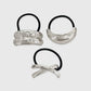 Pack of Silver Hair Ties