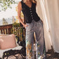 Denim Look Safari Jeans