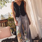 Denim Look Safari Jeans