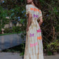 Tan Tie Dye Kimono Dress