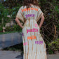 Tan Tie Dye Kimono Dress