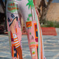 Print Linen Pants