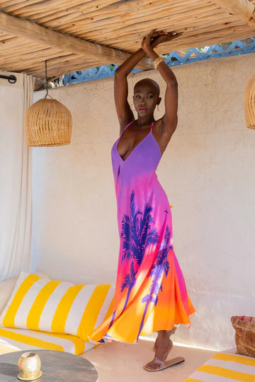 Tropical Print Sundress