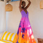 Tropical Print Sundress