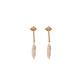 Moon Stone & Pearl Earrings
