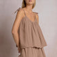 Gauze Camisole Top - 4  Colors