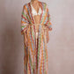Colorful Zig Zag Knit Kimono
