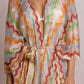 Colorful Zig Zag Knit Kimono