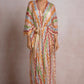 Colorful Zig Zag Knit Kimono