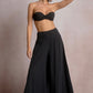 Black Wide Leg Gauze Pants